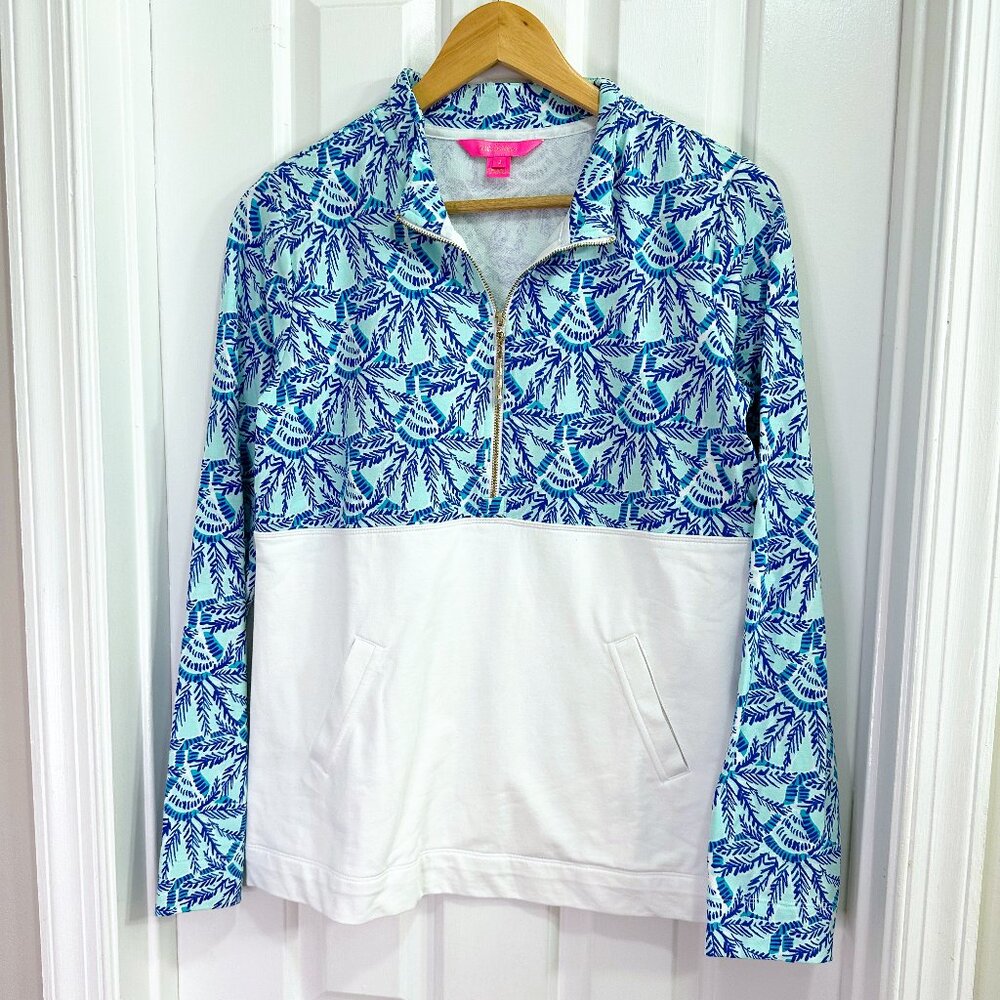 Lilly Pulitzer Asher Popover Long Sleeve Half Zip